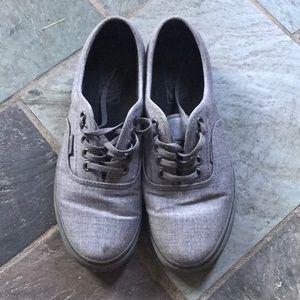 Grey & black Vans. Mens 6.5. Women’s 8.